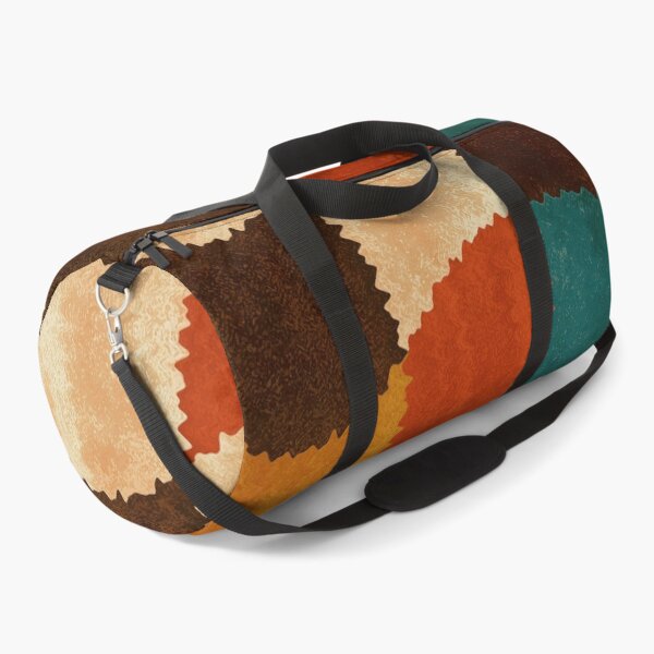 Item preview, Teal, Orange & Brown Fuzzy Wavy Checkerboard designed and sold by AlfiB.