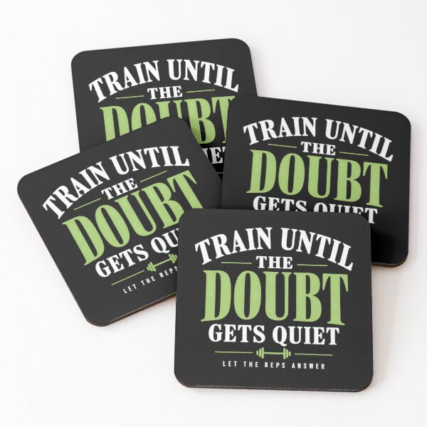 Item preview, Train Until The Doubt Gets Quiet Gym Motivation Shirt designed and sold by PhylonBoxx.