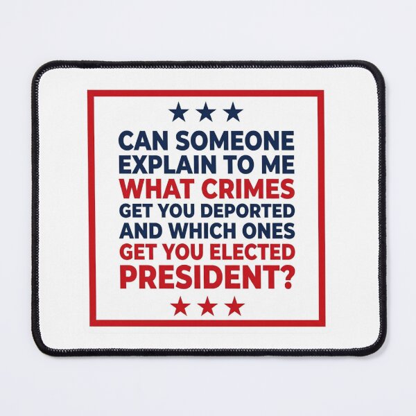 Item preview, What Crimes Get You Deported Or Elected President Funny Anti Trump Felon Political Satire designed and sold by raedattia.