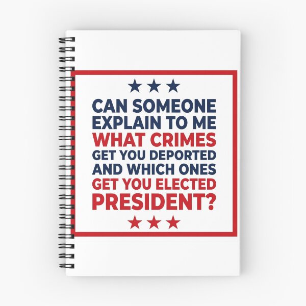 Item preview, What Crimes Get You Deported Or Elected President Funny Anti Trump Felon Political Satire    designed and sold by raedattia.