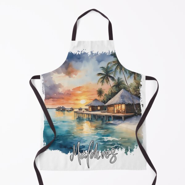 Item preview, Watercolor of the Maldives designed and sold by Dressyourflag.