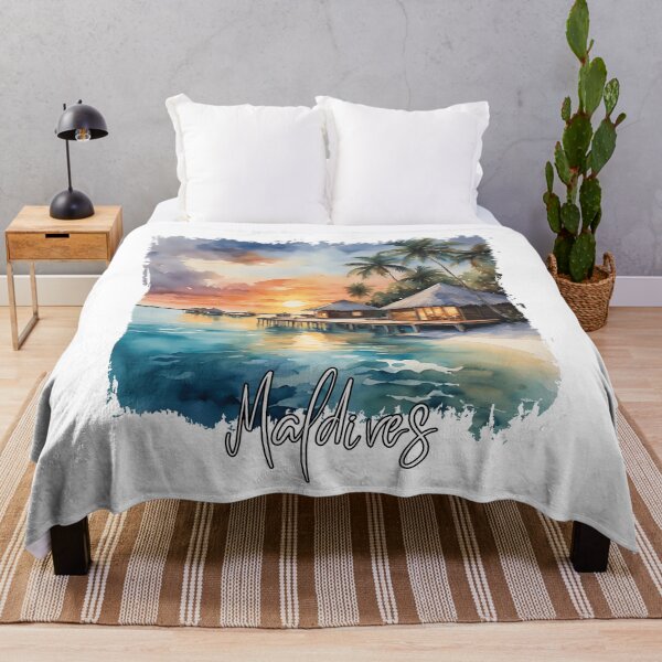 Item preview, Watercolor of the Maldives designed and sold by Dressyourflag.