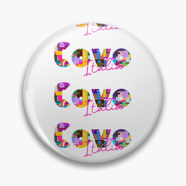 Item preview, Covo, Bergamo, Italy, Italia, colorful typography design for travellers designed and sold by Wanderful-roads.