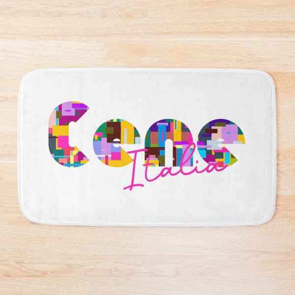 Item preview, Cene, Bergamo, Italy, Italia, colorful typography design for travellers designed and sold by Wanderful-roads.