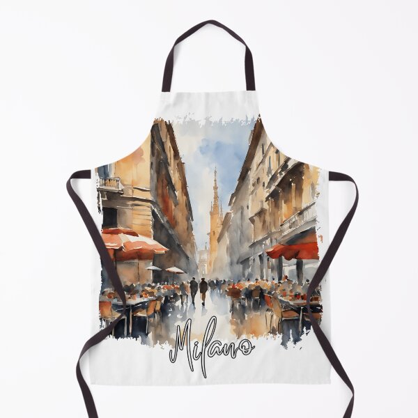 Item preview, Milan, Italy, watercolor of Milan designed and sold by Dressyourflag.