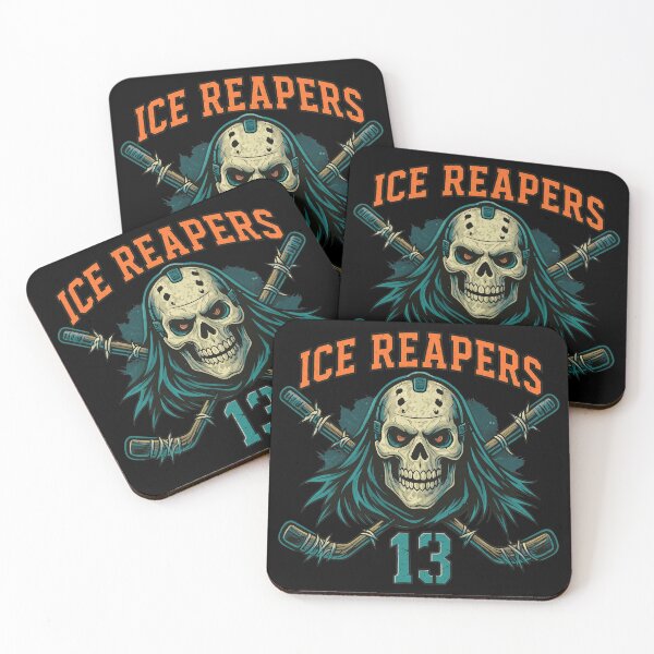 Item preview, Ice Reapers Skull Hockey Mask Grim Reaper 13 Art designed and sold by JOHMONS15.