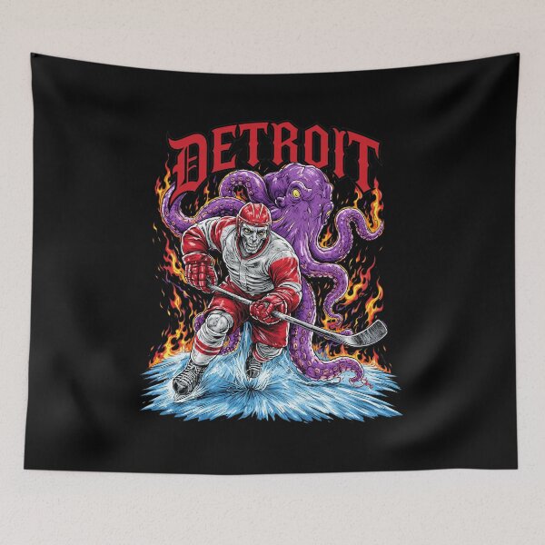 Item preview, Detroit Hockey Octopus Kaiju Skater  designed and sold by JOHMONS15.