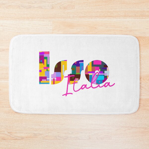 Item preview, Isso, Bergamo, Italy, Italia, colorful typography design for travellers designed and sold by Wanderful-roads.