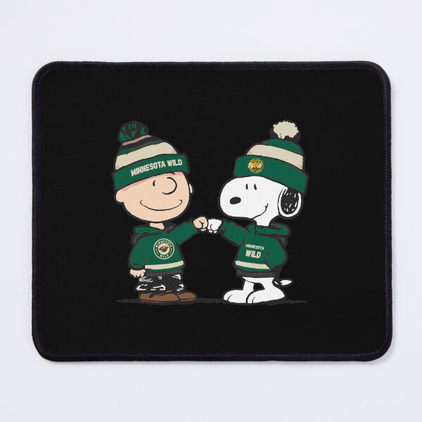 Item preview, Charlie Brown and Snoopy Minnesota Wild fist bump designed and sold by JOHMONS15.