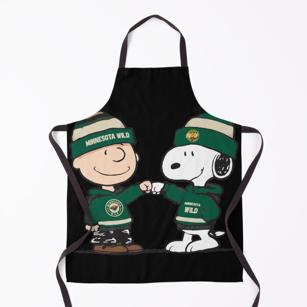Item preview, Charlie Brown and Snoopy Minnesota Wild fist bump designed and sold by JOHMONS15.