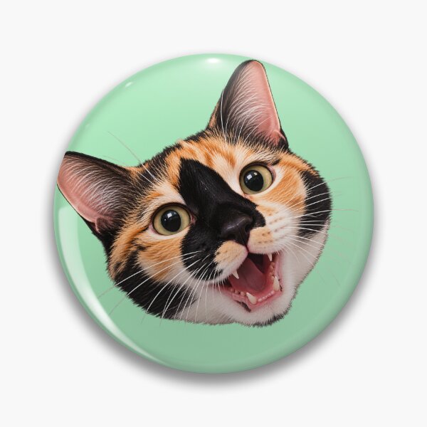 Artikelvorschau, OMG! – Funny Surprised Calico Cat Face entworfen und verkauft von House of Vardit.