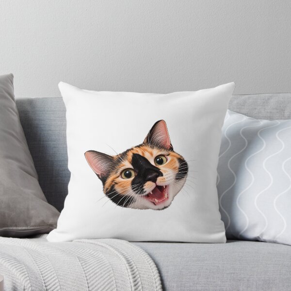 Item preview, OMG! – Funny Surprised Calico Cat Face designed and sold by House of Vardit.