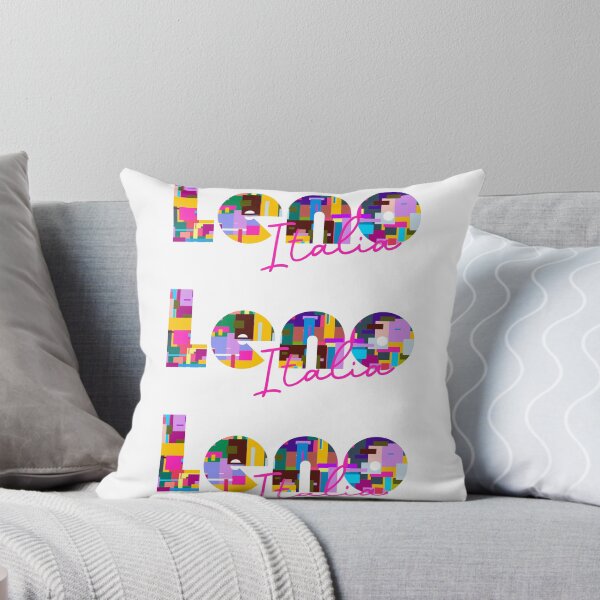 Item preview, Leno, Brescia, Italy, Italia, colorful typography design for travellers designed and sold by Wanderful-roads.