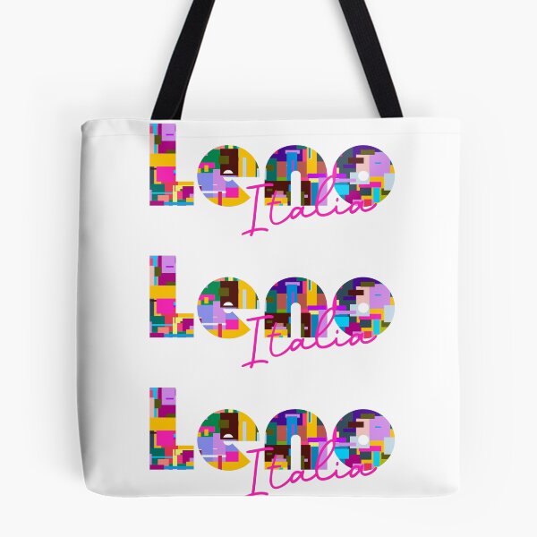 Item preview, Leno, Brescia, Italy, Italia, colorful typography design for travellers designed and sold by Wanderful-roads.