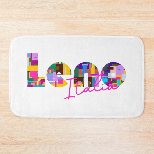 Item preview, Leno, Brescia, Italy, Italia, colorful typography design for travellers designed and sold by Wanderful-roads.