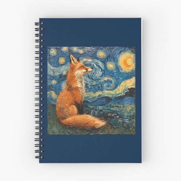 Item preview, Fox In Starry Night Van Gogh designed and sold by ventoilen368.