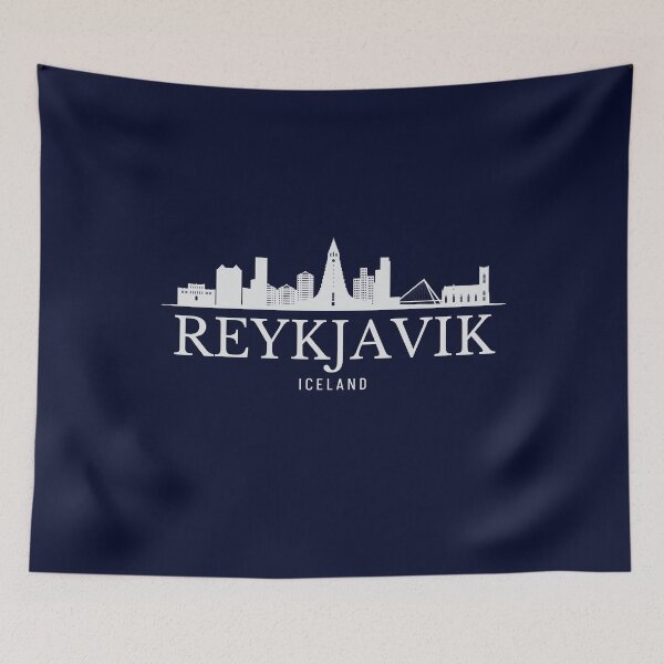 Item preview, Reykjavik skyline, Reykjavik Iceland designed and sold by Dressyourflag.