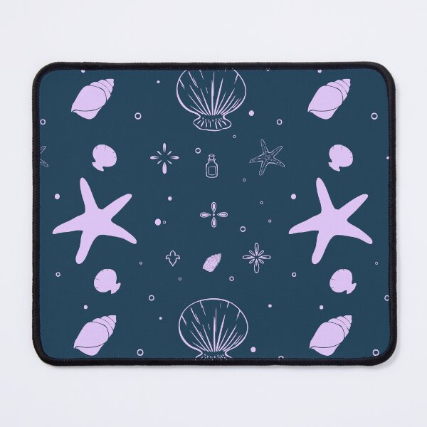 Item preview, Lavender Seaside Shells Pattern designed and sold by Sagi Jane Art.