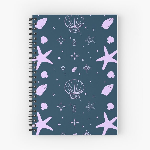 Item preview, Lavender Seaside Shells Pattern designed and sold by Sagi Jane Art.