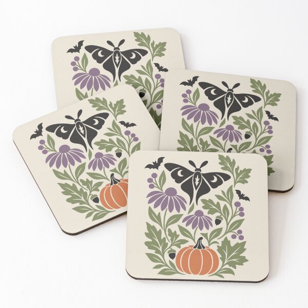 Item preview, Gothic Moth Pumpkin Spooky Botanical designed and sold by MavtM.