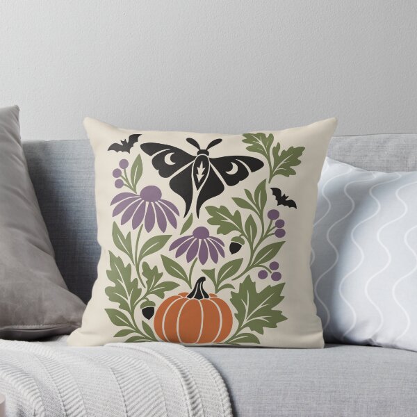 Item preview, Gothic Moth Pumpkin Spooky Botanical designed and sold by MavtM.