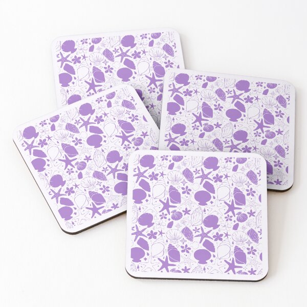 Item preview, Purple Ocean Treasures Pattern designed and sold by Sagi Jane Art.