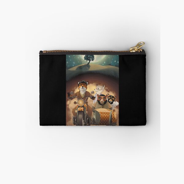 Item preview, Foxes Riding Motorcycle Night Scene designed and sold by ventoilen368.