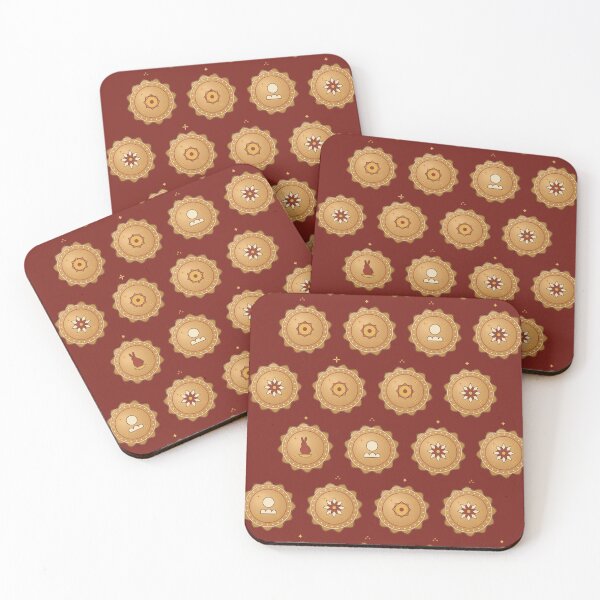 Item preview, Mooncake Medallion Damask Mid-Autumn Festival Repeat Pattern designed and sold by KungPowUnicorn.