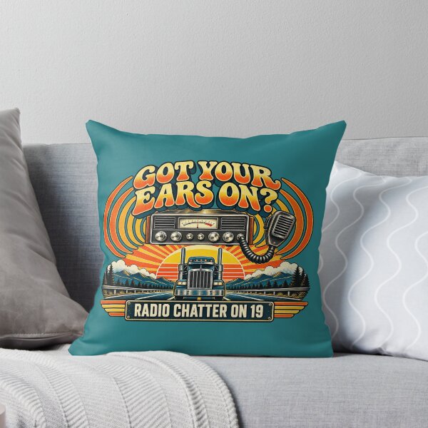 Item preview, Got Your Ears On Radio Chatter On 19 - Vintage 70s Trucker Art designed and sold by NomadForge.