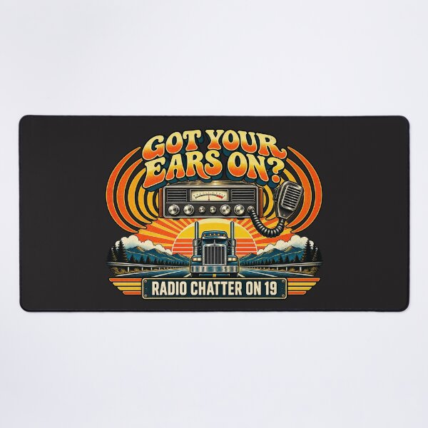 Item preview, Got Your Ears On Radio Chatter On 19 - Vintage 70s Trucker Art designed and sold by NomadForge.