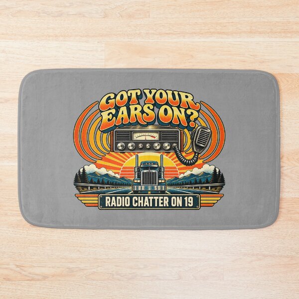 Item preview, Got Your Ears On Radio Chatter On 19 - Vintage 70s Trucker Art designed and sold by NomadForge.