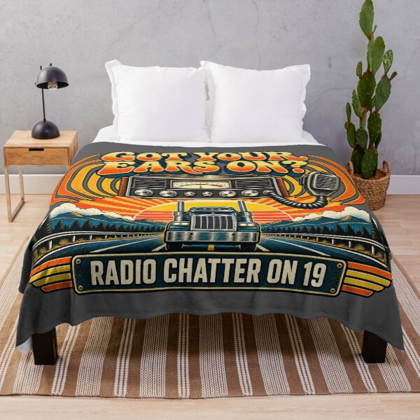 Item preview, Got Your Ears On Radio Chatter On 19 - Vintage 70s Trucker Art designed and sold by NomadForge.