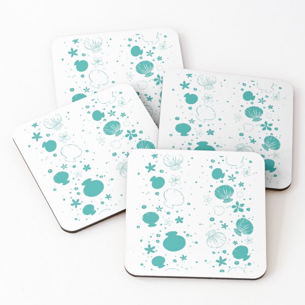 Item preview, Turquoise Ocean Treasures Pattern designed and sold by Sagi Jane Art.