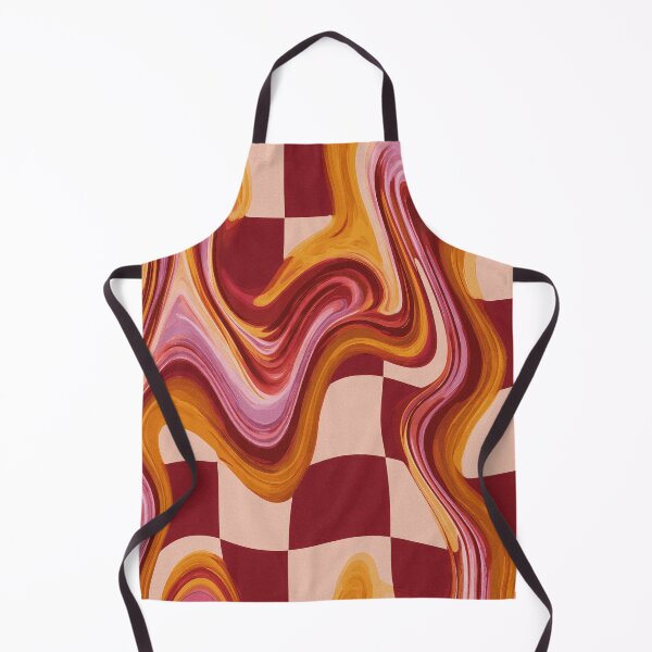 Item preview, Burgundy, Pink & Mustard Melted Checkerboard designed and sold by AlfiB.