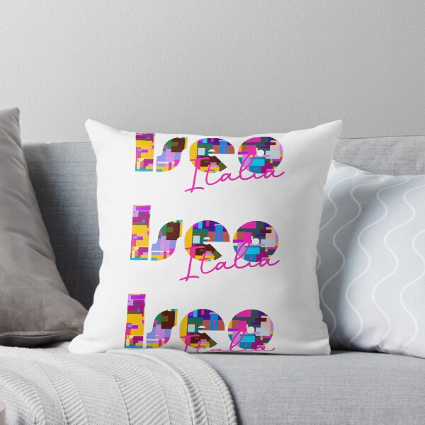 Item preview, Iseo, Brescia, Italy, Italia, colorful typography design for travellers designed and sold by Wanderful-roads.