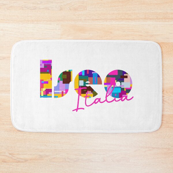 Item preview, Iseo, Brescia, Italy, Italia, colorful typography design for travellers designed and sold by Wanderful-roads.