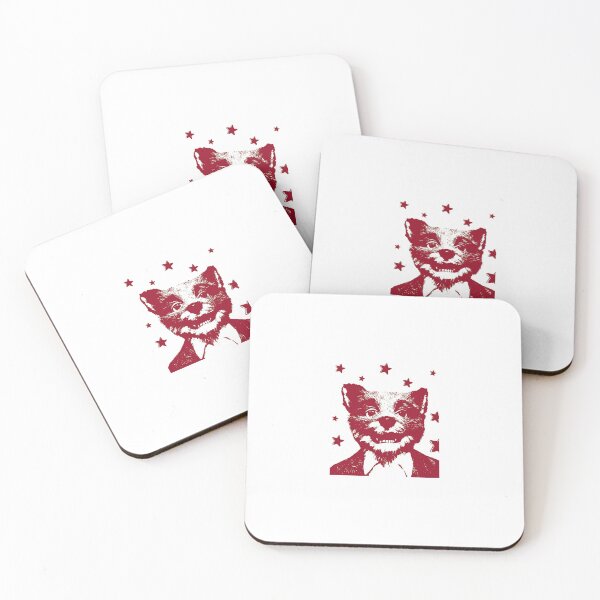 Item preview, Red Stencil Graffiti Fox Face designed and sold by ventoilen368.