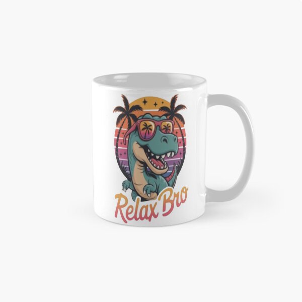 Item preview, Relax Bro Cool Dinosaur Retro Design designed and sold by StreetWave01.