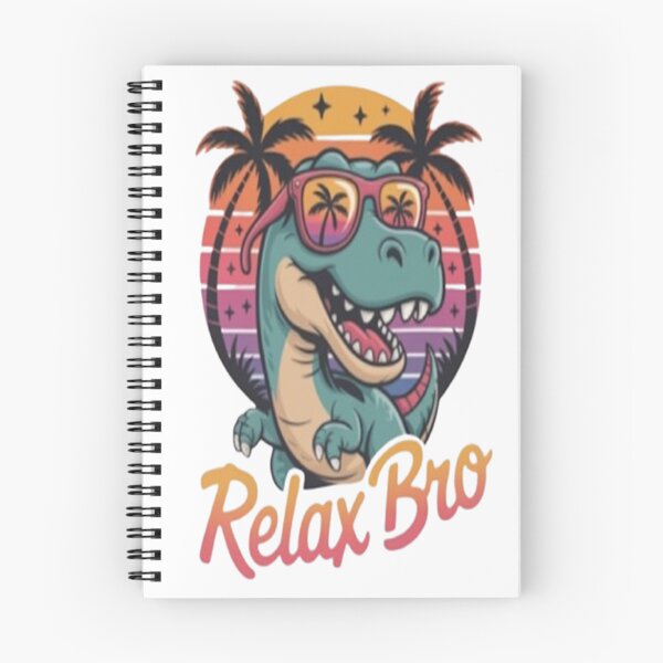 Item preview, Relax Bro Cool Dinosaur Retro Design designed and sold by StreetWave01.
