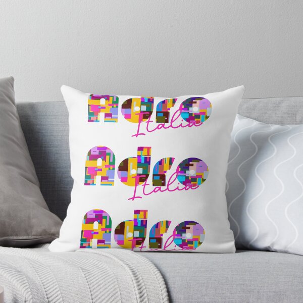 Item preview, Adro, Brescia, Italy, Italia, colorful typography design for travellers designed and sold by Wanderful-roads.