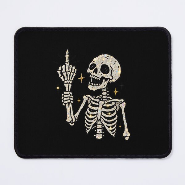 Item preview, Glitter Skeleton Middle Finger Halloween designed and sold by MonkiFlipp.