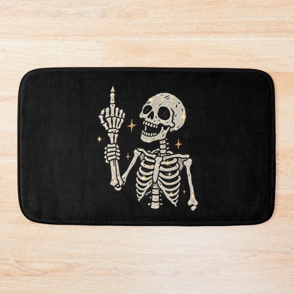 Item preview, Glitter Skeleton Middle Finger Halloween designed and sold by MonkiFlipp.