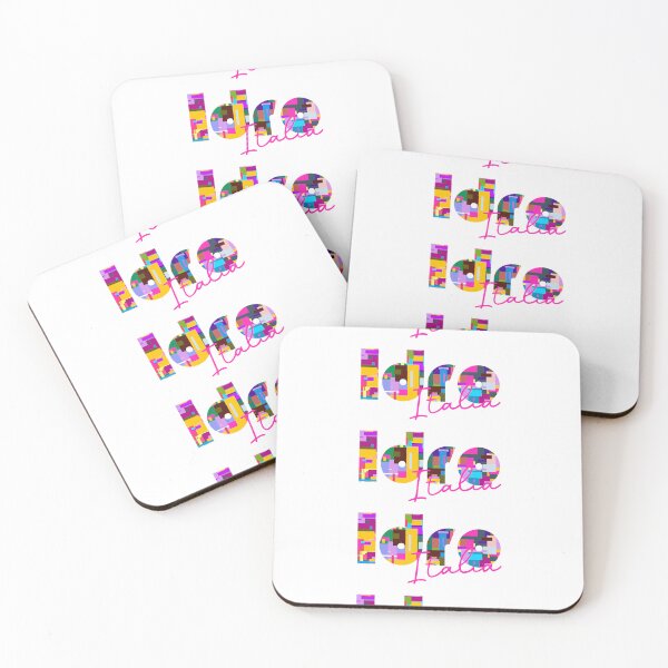 Item preview, Idro, Brescia, Italia, diseño tipográfico colorido para viajeros designed and sold by Wanderful-roads.