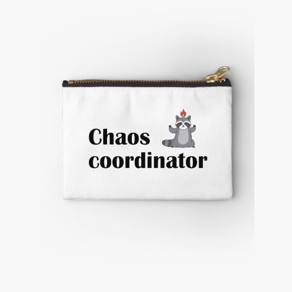 Item preview, Chaos Coordinator Cute Raccoon Fire Funny Office Humor designed and sold by IannelloDesign.