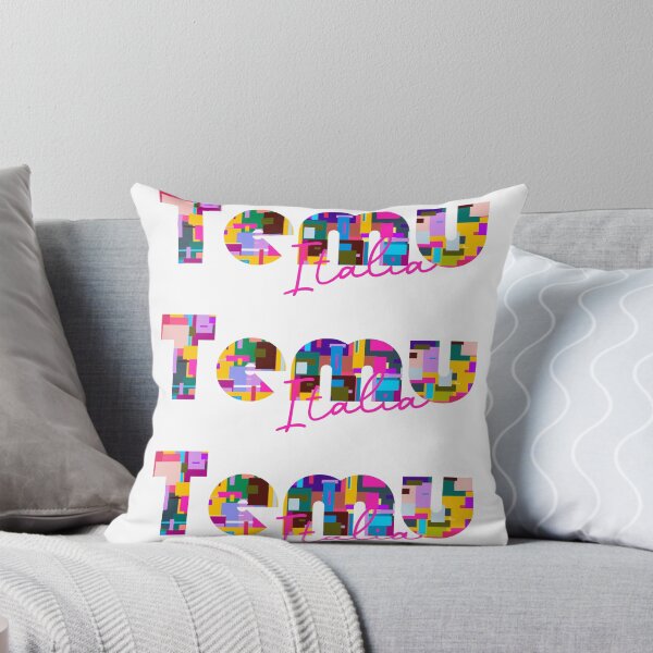 Item preview, Temù, Brescia, Italy, Italia, colorful typography design for travellers designed and sold by Wanderful-roads.