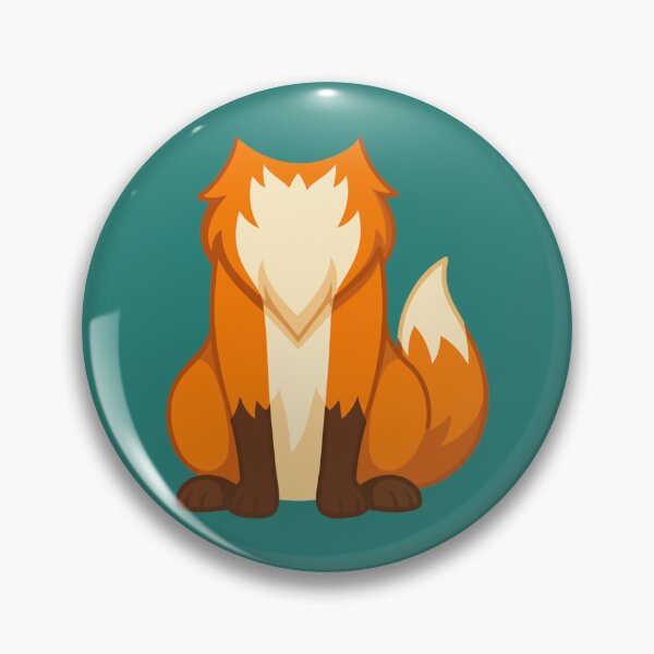 Item preview, Simple Minimalist Orange Fox Sitting designed and sold by ventoilen368.