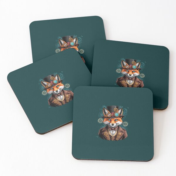 Item preview, Steampunk Fox Suit Pocket Watch designed and sold by ventoilen368.