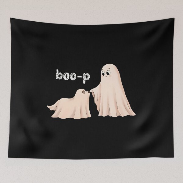 Item preview, Cute Ghost Dog Boo-P Playful Halloween Art designed and sold by OlyvieArt.