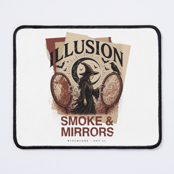 Item preview, Illusion Witchcore Smoke and Mirrors Halloween Design Graphic Tee v7 designed and sold by DarylWelsh2024.