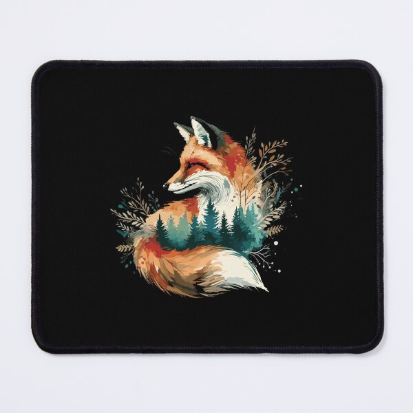 Item preview, Watercolor Fox In Nature Forest designed and sold by ventoilen368.